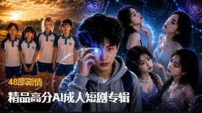 精选高分 AI 成人短剧专辑专题封面